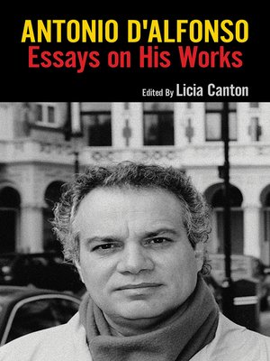 cover image of Antonio D'Alfonso